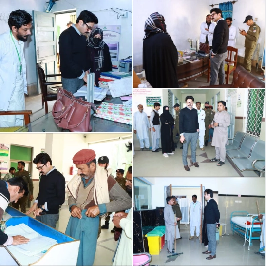 Deputy Commissioner Mianwali Visits Rural Health Center Wan Bhachran and Basic Health Unit Gulmeri