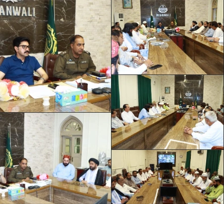 District Peace Committee Meeting Held Under Chairmanship of DC Khalid Javed Goraya and DPO Capt. (R) Rai Muhammad Ajmal