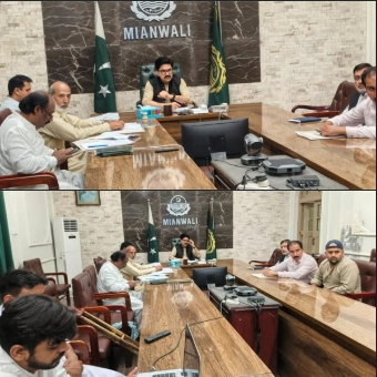Important Meeting Held at DC Office Committee Room Under the Chairmanship of Deputy Commissioner Khalid Javed Goraya in Mianwali