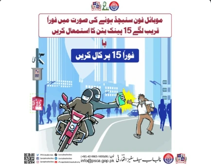 In Case of Mobile Phone Snatching, Immediately Use the Nearest Panic Button