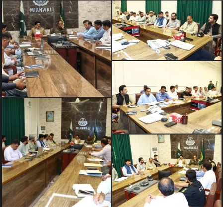 Meeting Held in Mianwali to Review Administrative and Security Arrangements for Chehlum Processions of Imam Hussain (RA)