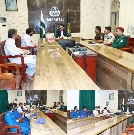 Meeting on Traffic Management Plan chaired by Deputy Commissioner Khalid Javed Goraya held in DC Office Committee Room, Mianwali.