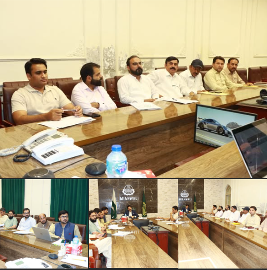 Mianwali District Development Committee Review Meeting Held Under the Chairmanship of Deputy Commissioner Khalid Javed Goraya at DC Office Committee Room