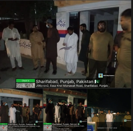 On the Directions of Deputy Commissioner Mianwali Asad Abbas Magsi, Assistant Commissioner Isa Khel Ghulam Murtaza Paid a Surprise Midnight Visit to the Inter-Provincial Joint Check Post Darra Tang
