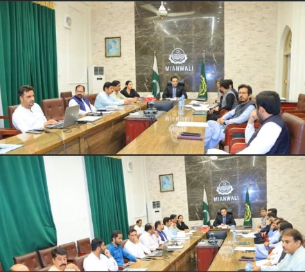 Review Meeting on Clean Punjab Program and Anti-Encroachment Drive Chaired by DC Asad Magsi in Mianwali