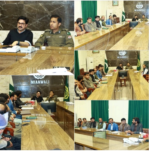 Review Meeting on Socio-Economic Development Program of Tehsil Isakhel, Mianwali