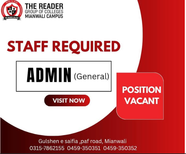 Urgent need for Admin Officer